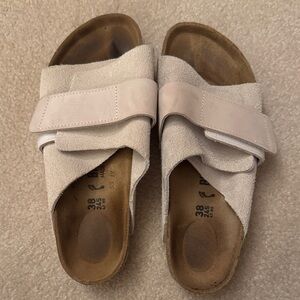 Birkenstock Women's Cream Suede Sandals